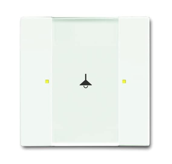 ABB - Poussoir 1 Touche Multifonctions Blanc Mat