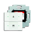 ABB - Poussoir 2 Touches Bcu Intégrée Blanc Mat