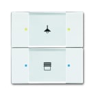 ABB - Poussoir 2 TouchesMultifonctions Blanc