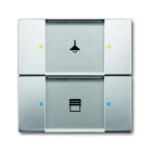 ABB - Poussoir 2 TouchesMultifonctions Acier Inox