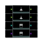 ABB - Poussoir 4 Touches Multifonctions Anthracite