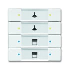 ABB - Poussoir 4 Touches Multifonctions Blanc