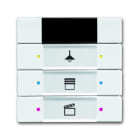 ABB - Poussoir 3 TouchesMf Avec Recepteur Ir Blanc