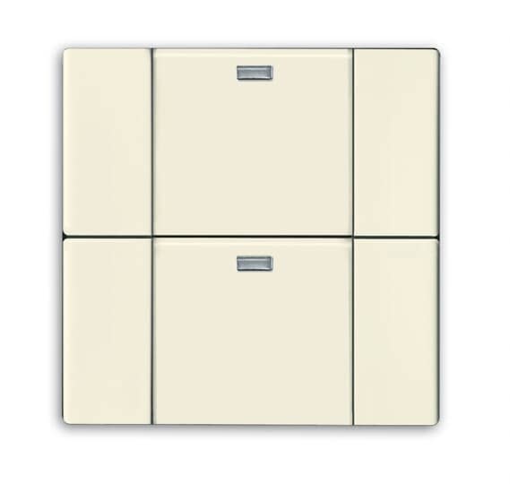 ABB - Interrupteur 2 Touches Waveline Future Linear Ivory White