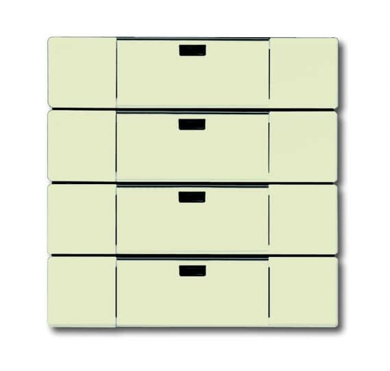 ABB - Interrupteur 4 Touches Waveline Future Linear Ivory White