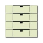 ABB - Interrupteur 4 Touches Waveline Future Linear Ivory White