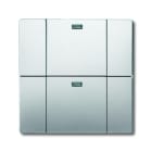 ABB - Interrupteur 2 Touches Waveline Pure Stainless Steel