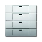 ABB - Interrupteur 4 Touches Waveline Pure Stainless Steel