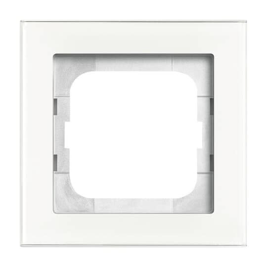 ABB - Cadre 1 Module Busch Verre Blanc