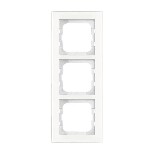 ABB - Cadre 4 Modules Busch Verre Blanc