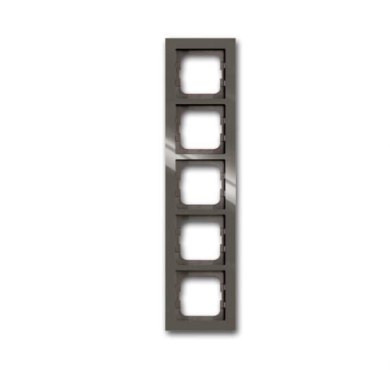ABB - Cadre 5 Modules Busch Entrée Gris