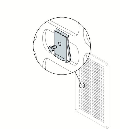 ABB - Ecrous Clips M6 (x20) pour Coffret SR2