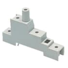 ABB - Support pour 4 barrettes de terre (4TBC610017C0200) 12x5 fixation sur Rail DIN