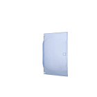 ABB - Porte transparente pour Coffret Gale'O13 2 rangées