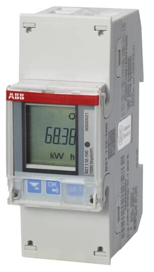 ABB - Compteur B21 Monophase Modbus Mesure Directe 65A Steel Mid