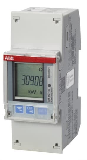 ABB - Compteur B21 Monophase Modbus Mesure Directe 65A Silver Mid
