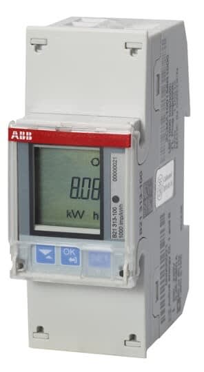 ABB - Compteur B21 Monophase Mbus Mesure Directe 65A Silver Mid