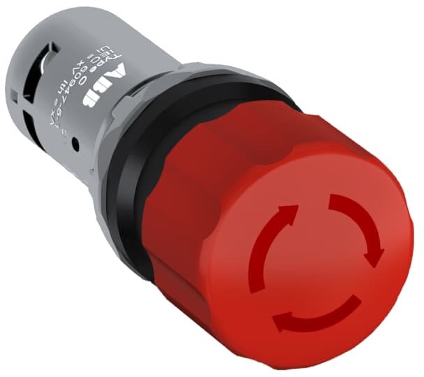 ABB - Ce3T-10R-01 Bouton Arrêt Urgence 30mm Par Rotation 1NF