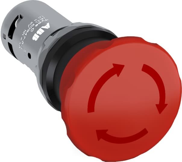 ABB - Coup de Poing 40mm Rotat 2NF Bouton Arrêt Urgence 2NF