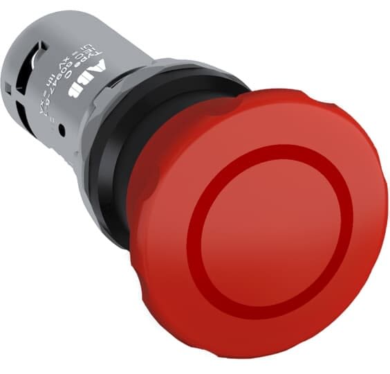 ABB - Ce4P-10R-11 Bouton Arrêt Urgence 40mm Par Traction 1NO+1NF