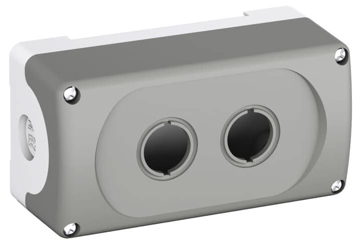 ABB - Mep2-0 Boite à Boutons Plastique Vi de 2 Perçages