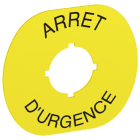 ABB - Ma6-1028 étiquette Arret d'Urgence pour Boitier Plastique