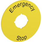 ABB - Etiquette pour Boutons et Voyants [Emergency-Stop]