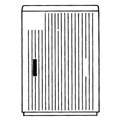 ABB - EH3 / AP - 21 Amoire de trottoir DIN 1 montée en usine