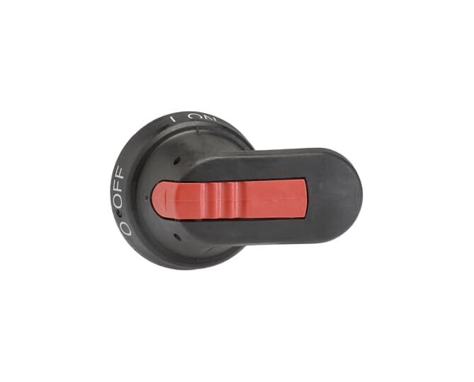 ABB - Poignée Pistolet noire 65mm pour Axe 6mm
