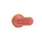 ABB - Poignée Pistolet Rouge/Jaune 65mm pour Axe 6mm