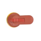 ABB - Poignée Pistolet Rouge/Jaune 80mm pour Axe 6mm