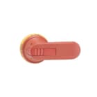 ABB - Poignée Pistolet Rouge/Jaune 95mm pour Axe 12mm