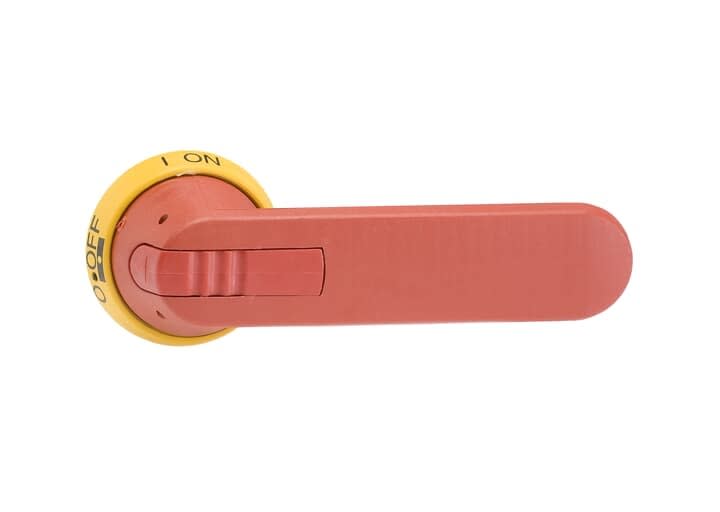 ABB - Poignée Pistolet Rouge/Jaune 145mm pour Axe 12mm