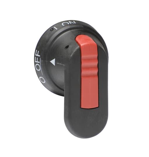 ABB - Poignée Pistolet noire 65mm pour Axe 6mm Latéral