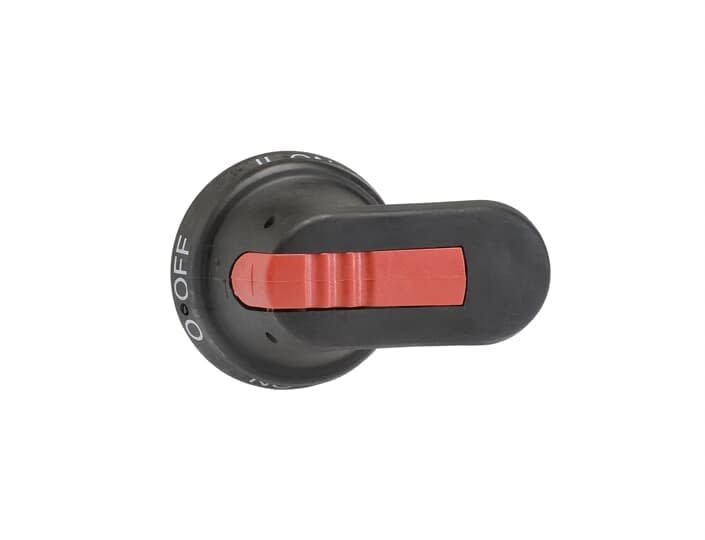 ABB - Poignée Pistolet noire 65mm pour Axe 6mm pour Inverseur