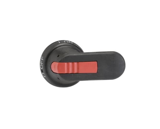 ABB - Poignée Pistolet noire 80mm pour Axe 6mm