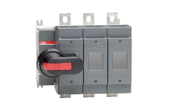 ABB - Inter.Sec. Fusible DIN frontal 250A 3Pôles poignée sur Porte