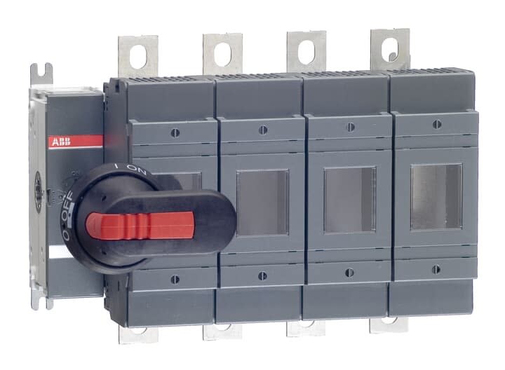ABB - Inter.Sec. Fusible DIN frontal 250A 4Pôles poignée sur Porte