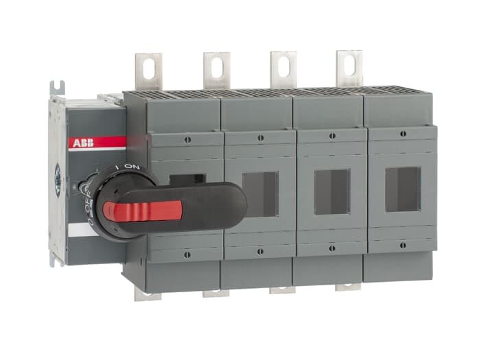 ABB - Inter.Sec. Fusible DIN frontal 400A 4Pôles poignée sur Porte