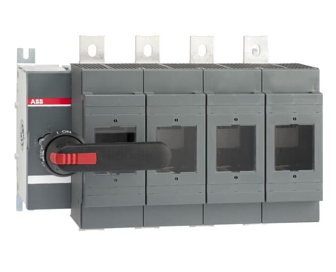 ABB - Inter.Sec. Fusible DIN frontal 630A 4Pôles poignée sur Porte
