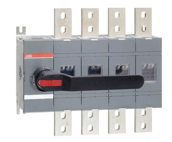 ABB - Inter.Sec frontal 1600A 4Pôles poignée sur Porte