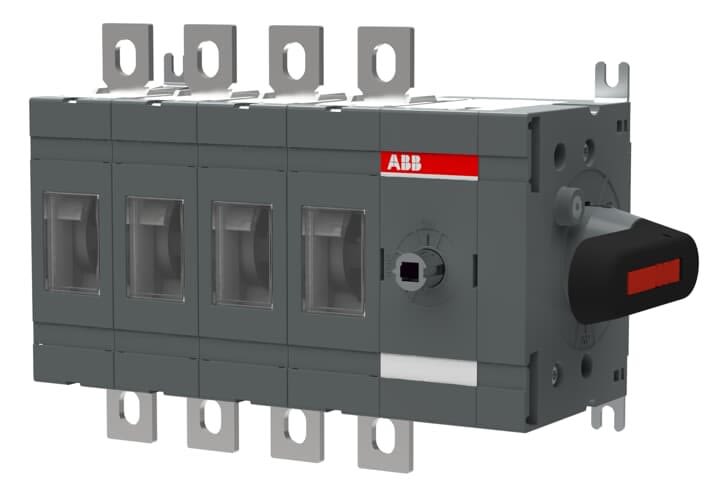 ABB - Inter.Sec. latéral Droit 200A 4Pôles poignée sur Appareil