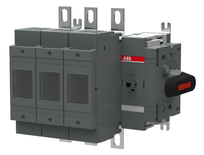 ABB - Inter.Sec. Fus DIN latéral Droit 200A 3Pôles Poign. sur App.