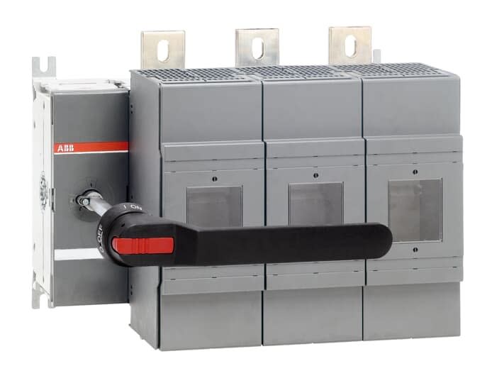 ABB - Inter. Fusible DIN frontal 1250A 3Pôles poignée sur Porte