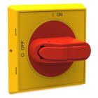 ABB - Poignée Fixation Centrale Rouge/Jaune pour OT16?40F/1
