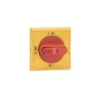 ABB - Poignée Fixation Centrale Rouge/Jaune pour OT16?125F_C