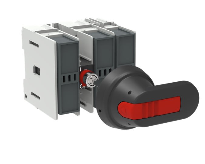 ABB - Inter.Sec. Fusible 10X38 frontal 25A 3P poignée sur Porte