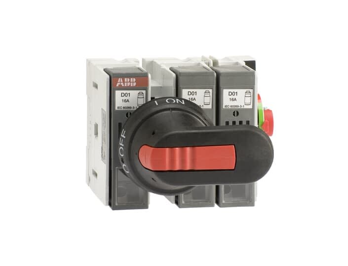 ABB - Inter.Sec. Fusible 14X51 latéral Droit 32A 3P Poignée