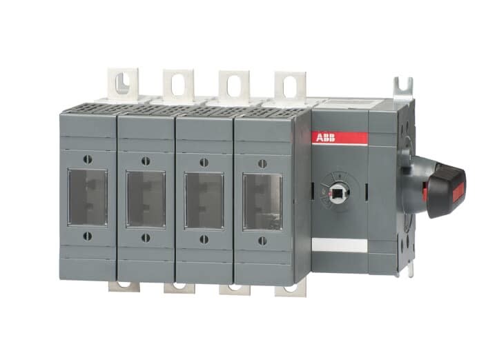 ABB - Inter.Sec. Fusible DIN 3Pôles+N à Droite 160A C de Lat Droite