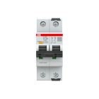ABB - S300P-Disjoncteur 2P-1.6A-Courbe K-Pdc 25000A-230/400VAC 100kA-125VDC 25kA-2mod.